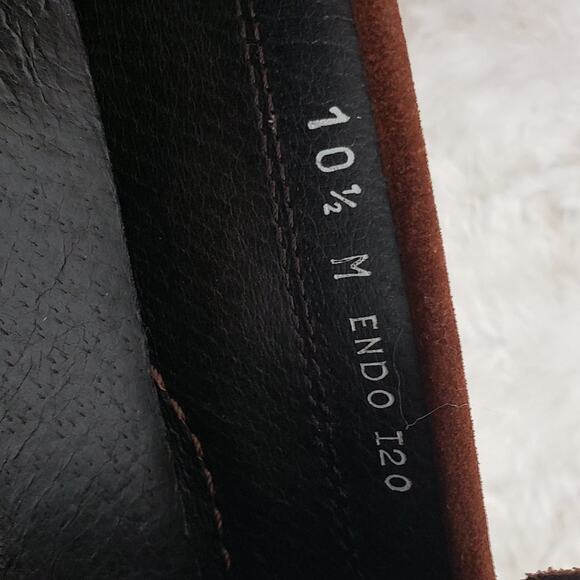 Donald Pliner Endo Brown Suede Loafers Size 10.5 - Picture 10 of 10